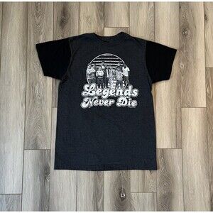 The Sandlot “Legends Never Die” Movie Gray Graphic Crew Neck Tee Mens Medium